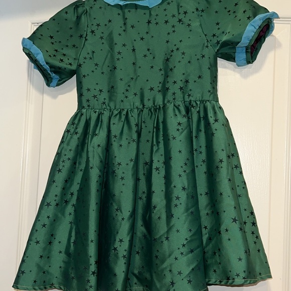 Matilda Jane Constellation Little Girl Dress in Green and Turquoise - Picture 10 of 11